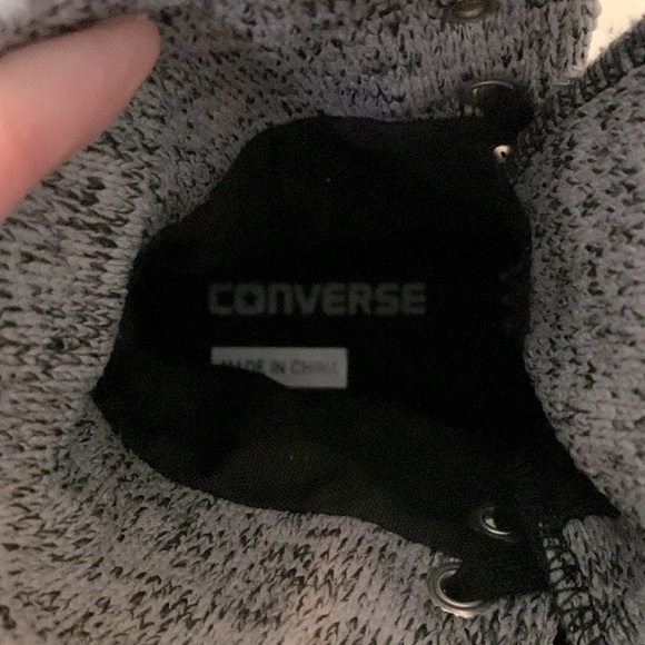 Converse shoes all black velvet tall - Picture 3 of 6